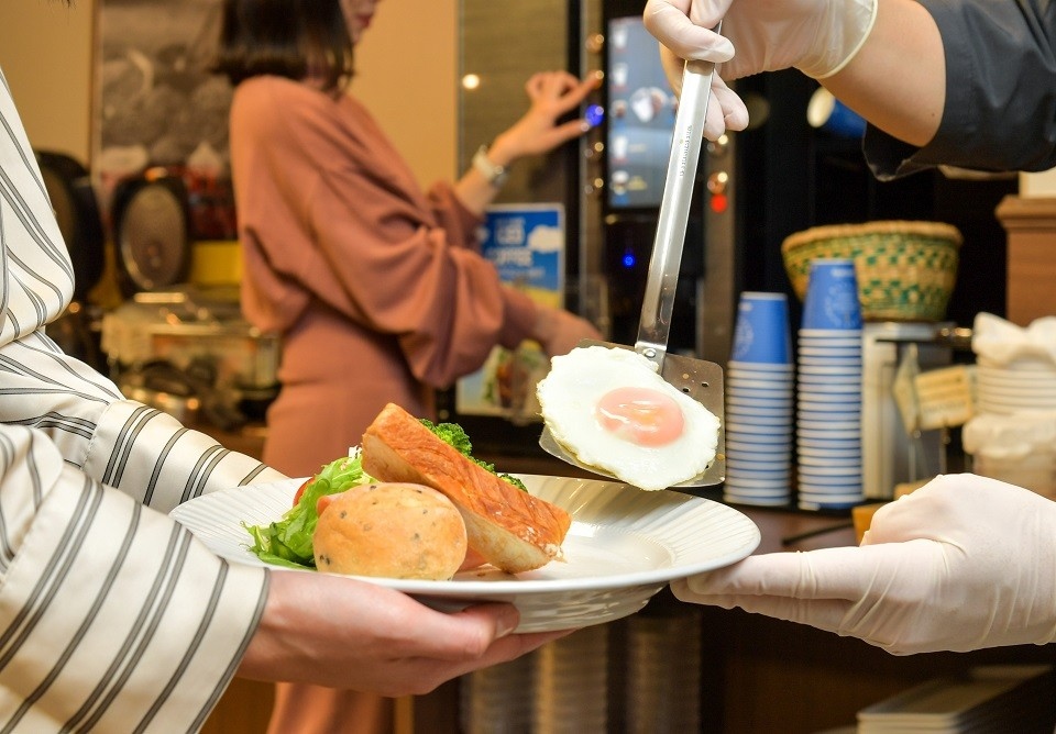 朝食ビュッフェ