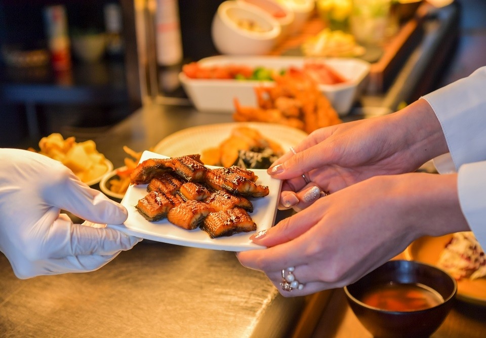 写真：朝食ビュッフェ
