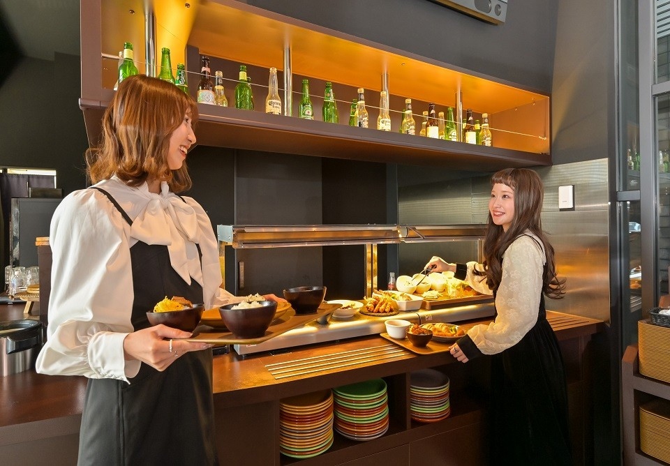 写真：朝食ビュッフェ