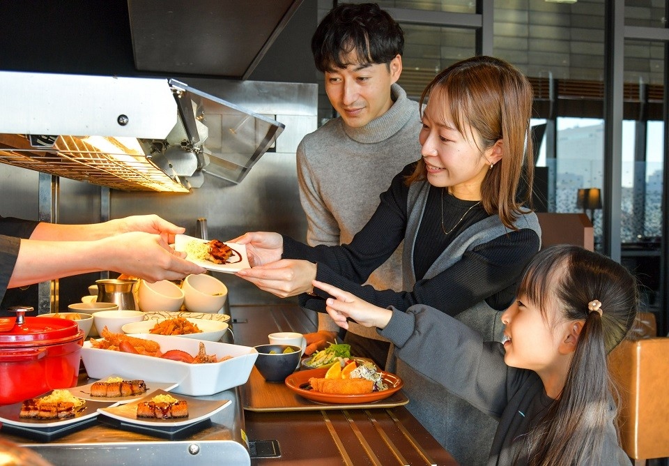 写真：朝食ビュッフェ