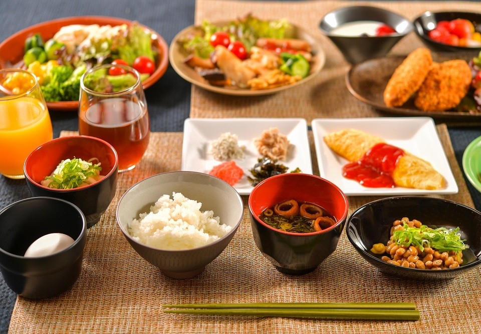 写真：朝食ビュッフェ