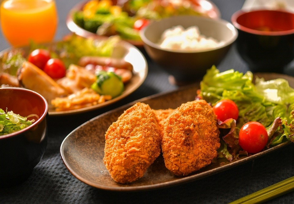 写真：朝食ビュッフェ