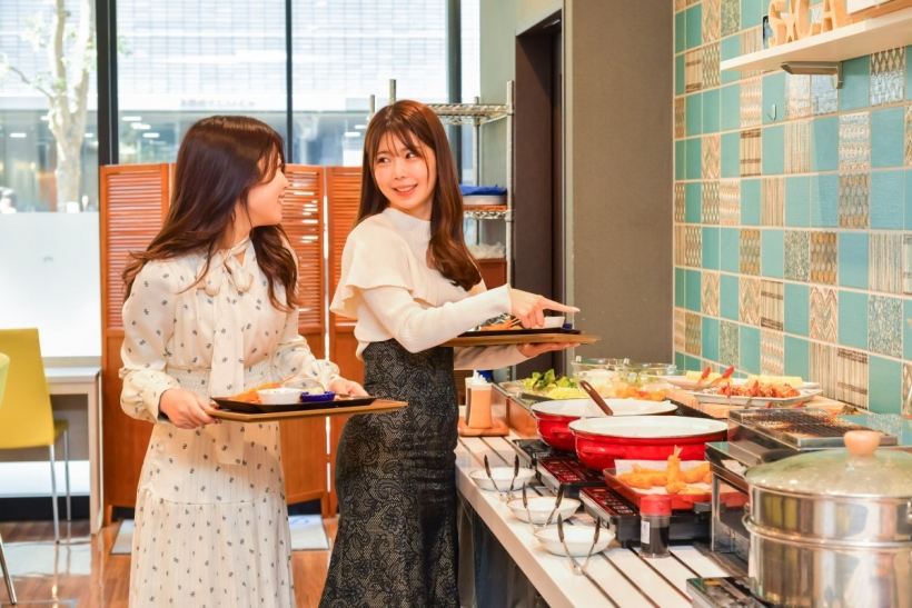写真：朝食ビュッフェ
