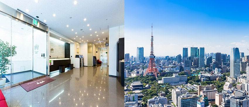 Hotel Entrance & Tokyo